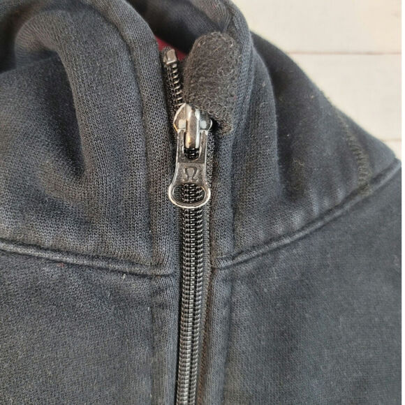 LULULEMON SCUBA FULL ZIP HOODIE IN BLACK, SZ 8/10 - Picture 5 of 11